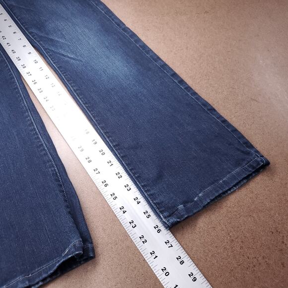 American Eagle Slim Boot Jeans Women 2 Dark Blue Y2K Sustainable Retro Cowgirl - Picture 7 of 12